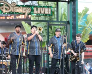 Eric Croissant playing with LALA Brass (Downtown Disney)